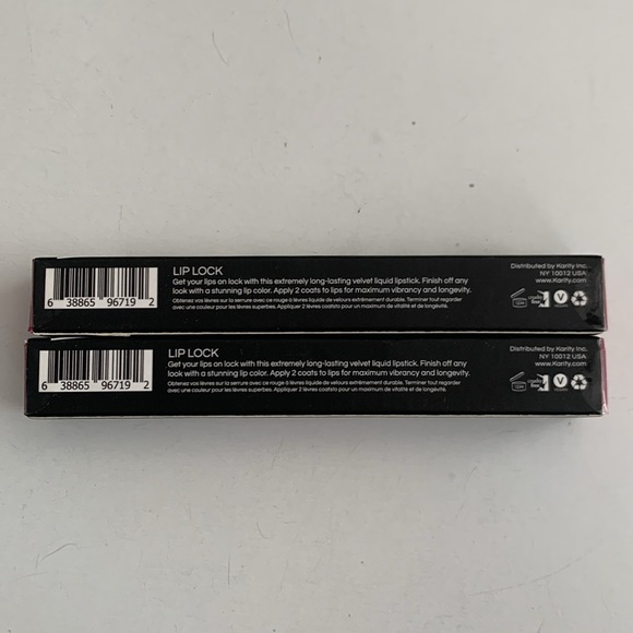 Karity Lip Lock Velvet Liquid Lipstick -Lucky NWT NLA Long-lasting, 2 Lippies - Picture 3 of 8